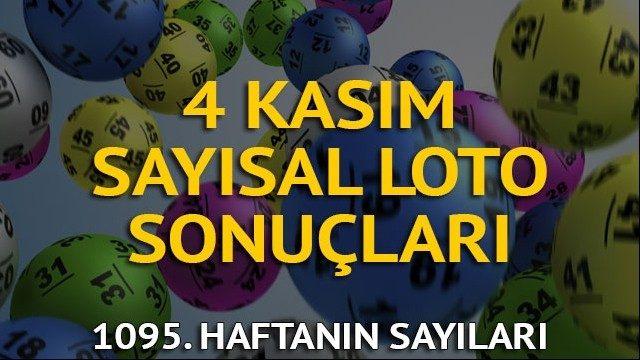 Sayısal Loto sonuçları 4 Kasım: Tahminler tutmayan Sayısal Loto'da ikramiye artıyor!