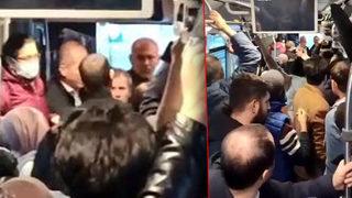 Metrobüsteki iğrenç hareket cezasız kalmadı! Tacizci sapığa linç girişimi kamerada