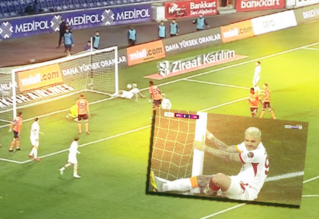 Galatasaray'da Icardi'nin yaşadığı pozisyon spikeri bile hayrete d&uuml;ş&uuml;rd&uuml;!