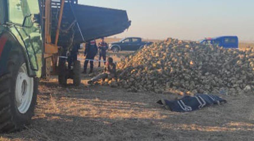 Suriyeli işçinin feci sonu! Pancar toplama makinesine düştü...