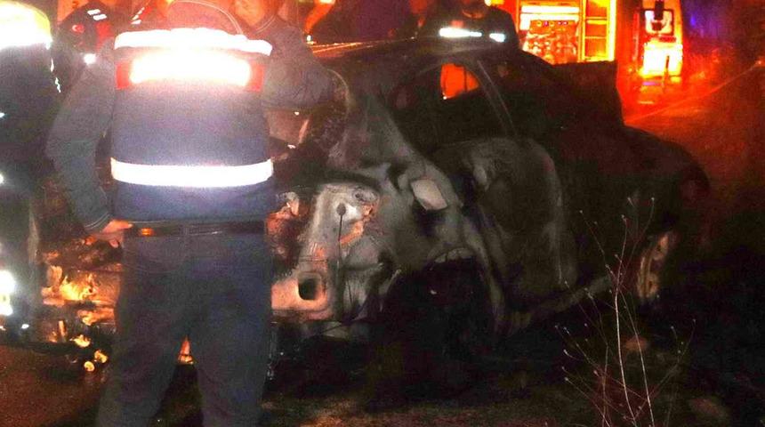 Kaza yaptığı araçta yanarak can verdi! Plaka detayı savcıyı harekete geçirdi