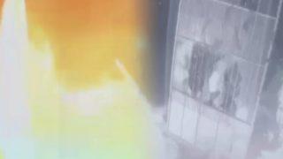 Gece karısı korkutan patlama! Dev kapı yerinden fırladı