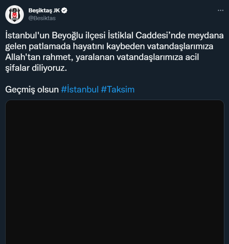 Son dakika: Beşiktaş-Antalyaspor maçı, İstiklal Caddesi'nde yaşanan patlama nedeniyle ertelendi! G5