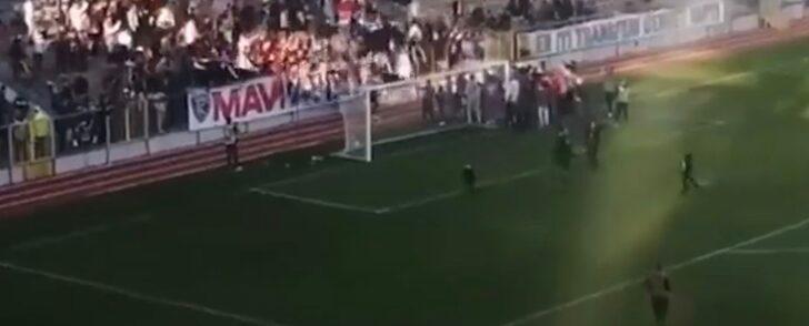 File koptu, taraftarlar yere düştü! Karabük'te galibiyetin ardından facianın eşiğinden dönüldü! G5