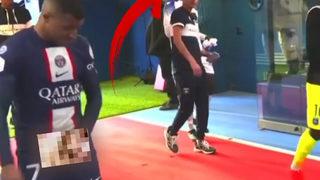 Maç öncesi inanılmaz olay! Kylian Mbappe rakibine cinsel organını gösterdi