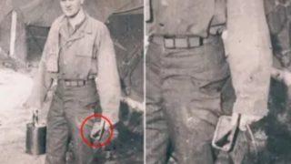 Sosyal medyayı karıştıran kare! İkinci Dünya Savaşı’nda çekildi, komplo teorilerini ateşledi... “Elindeki ne?”