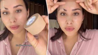 Tiktok’un çılgın trendi! Botoksu unutun... “Genç kalmak için her gece yüzümü bantlıyorum”