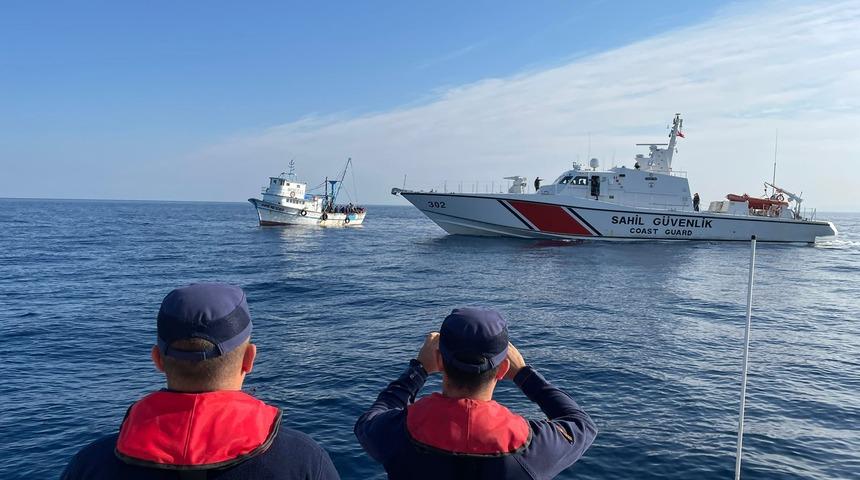 Bodrum açıklarında 141 düzensiz göçmen kurtarıldı