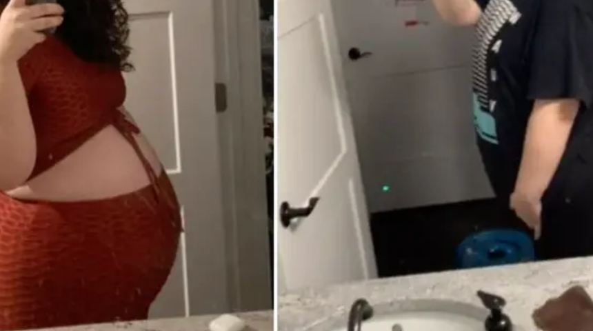 33 Haftalık hamile kadın uyandığında karnının yok olduğunu gördü