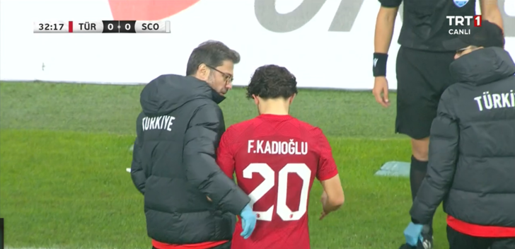 Son dakika: Fenerbahçelilerin yüreği ağzına geldi! Ferdi Kadıoğlu milli maçta sakatlandı, oyundan çıktı... G3