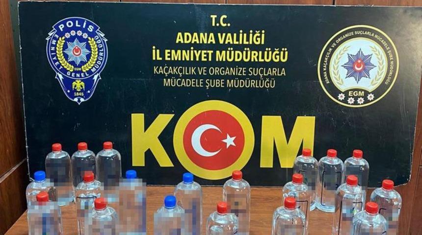 Adana’da sahte içki operasyonu