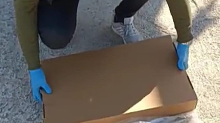 Polisin ger&ccedil;ekleştirdiği dev makaron operasyonu kamerada