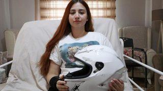 Anneannesinin rüyasında görüp aldığı kask sayesinde ölümden döndü! 'Hayatımı kurtardı'