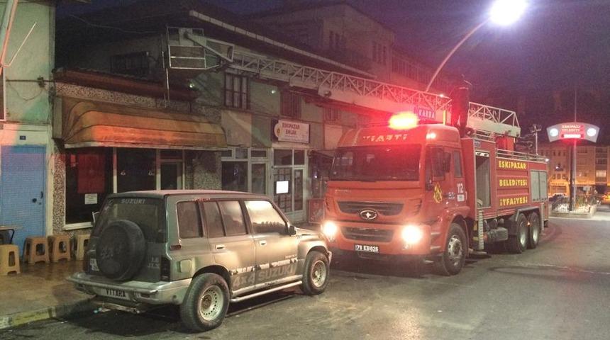 Karabük'te iş yerinde çıkan yangın hasara yol açtı