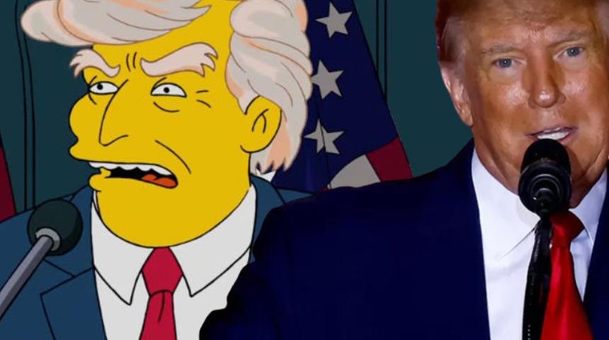 Simpsonlar yine bildi! Donald Trump kehaneti gerçek oldu... 2024 yılındaki adaylığını seneler öncesinde bildiler