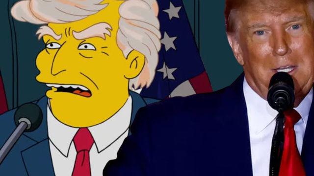 Simpsonlar yine bildi! Donald Trump kehaneti gerçek oldu... 2024 yılındaki adaylığını seneler öncesinde bildiler