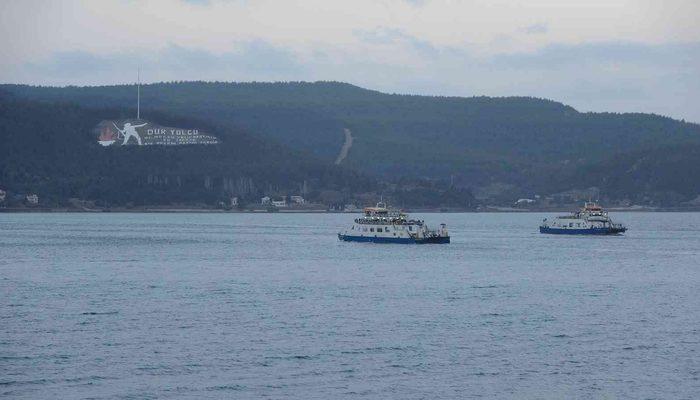 Gökçeada ve Bozcaada feribot seferlerine fırtına engeli