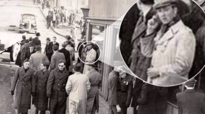 1940’lı yıllarda çekilen siyah beyaz bir fotoğraf sosyal medyanın gündemine yerleşti! Komplo teorilerini ateşledi