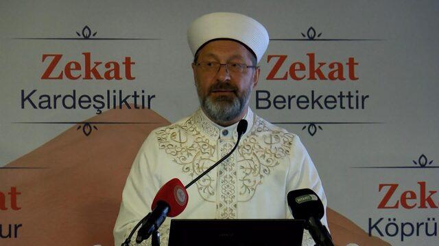 Diyanet İşleri Başkanı Ali Erbaş'tan dikkat çeken 'Zekat' çıkışı! 'Denetime ihtiyaç var'