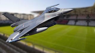 Böylesi görülmedi! Maça F-16'yla gittiler