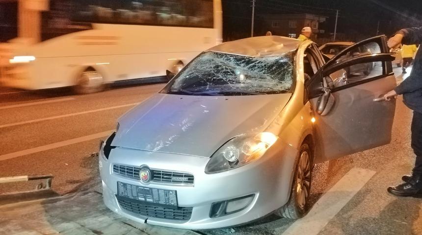 Samsun'da otomobilin devrilmesi sonucu 3 kişi yaralandı