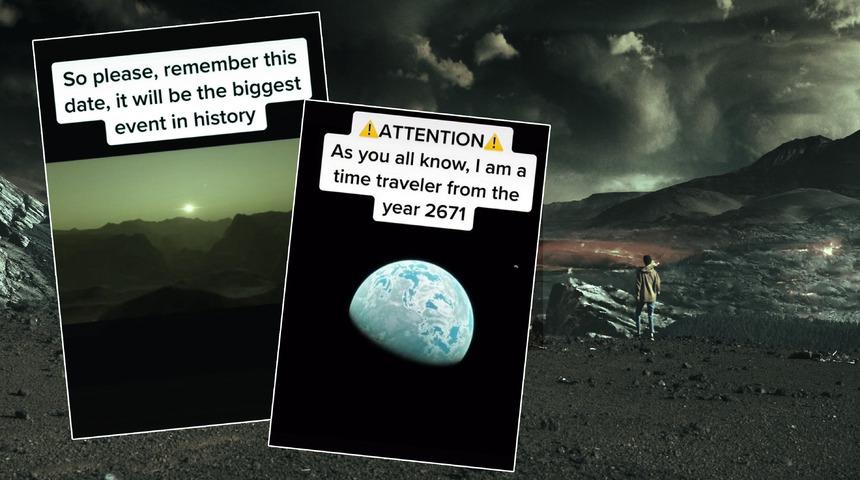 2671 yılından gelen bir zaman yolcusu olduğunu iddia etmişti! Hristiyanların kutsal bayramını işaret etti: ''Tarihin en büyük olayı!''