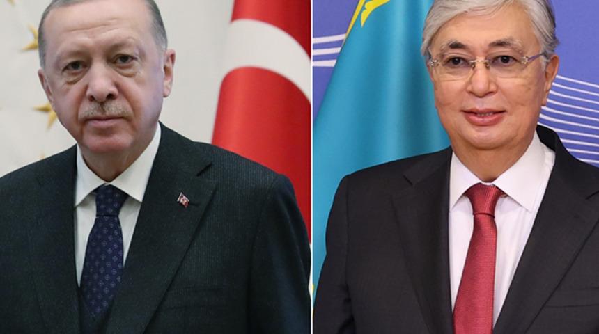 Cumhurbaşkanı Erdoğan, Kazakistan Cumhurbaşkanı ile görüştü 