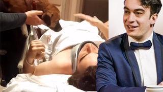 Kazada ağır yaralanan Sergen Deveci’nin hastaneden görüntüleri ortaya çıktı! Köpeğiyle kavuşması duygulandırdı