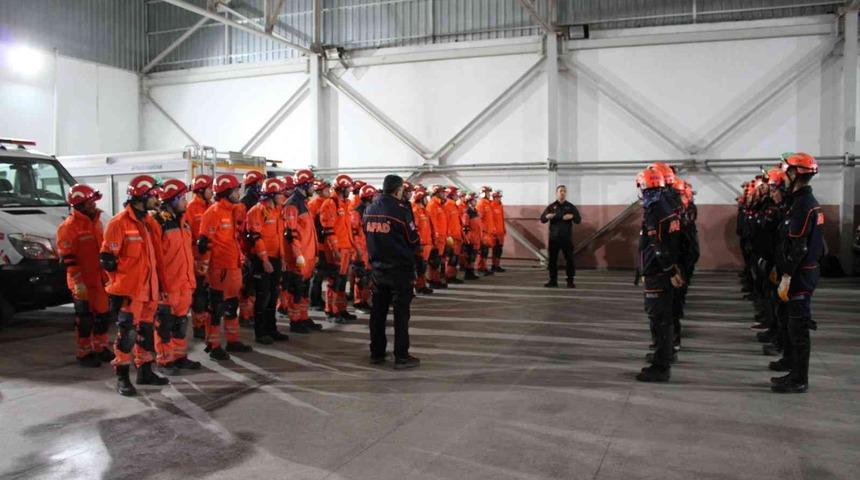 AFAD’da 60 personelin katılımıyla ‘eğitim ve tatbikat’ yapıldı