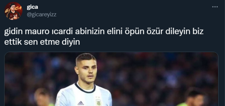 'Elini öpün, özür dileyin!' Suudi Arabistan'a yenilen Arjantin için sosyal medyada Mauro Icardi çılgınlığı... G1