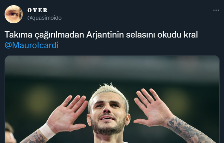 'Elini öpün, özür dileyin!' Suudi Arabistan'a yenilen Arjantin için sosyal medyada Mauro Icardi çılgınlığı... G3
