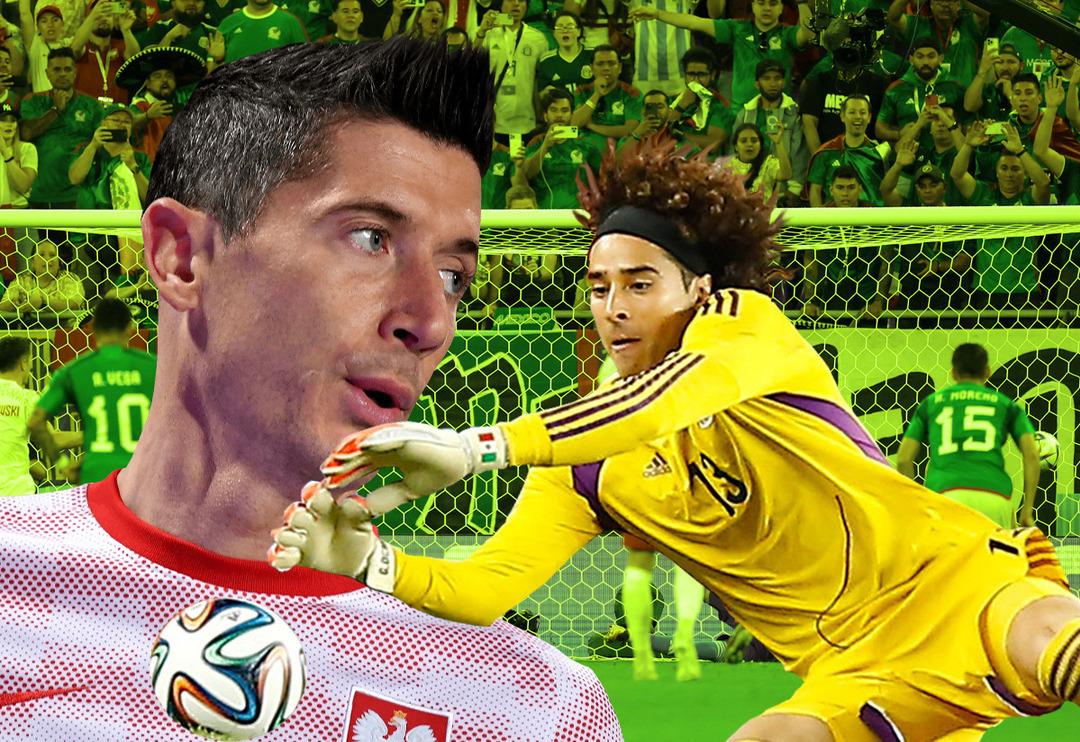 D&uuml;nya Kupalarının değişilmez kalecisi Guillermo Ochoa! Lewandowski'nin penaltısını kurtardı
