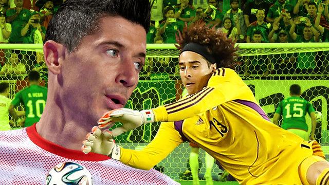 Dünya Kupalarının değişilmez kalecisi Guillermo Ochoa! Lewandowski'nin penaltısını kurtardı