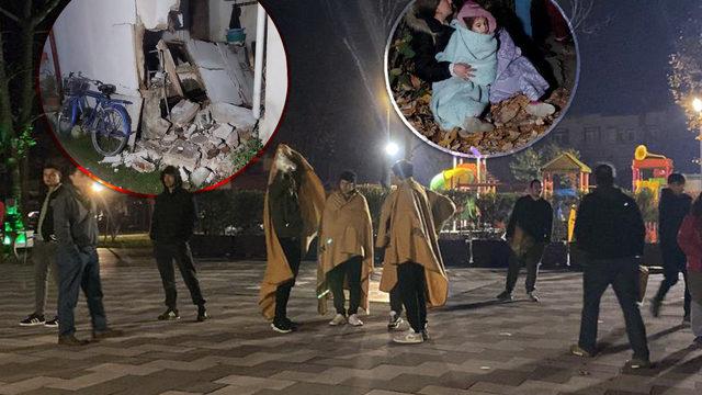 Depremi anlatmak için bağlanmıştı! Muhabir sesi titreye titreye konuştu: 2 çocuğum var, çok paniğim şu an, çok korkuyorum