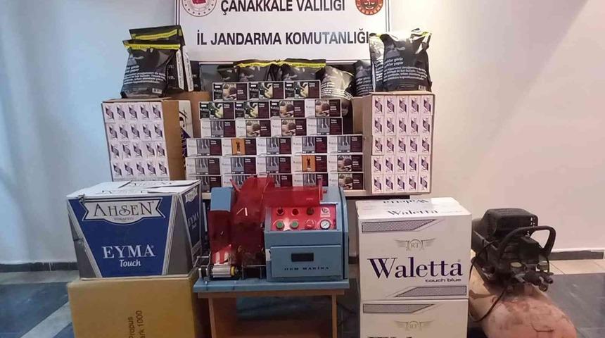 Çanakkale’de 90 bin TL değerinde 29 kilogram kıyılmış tütün ele geçirildi