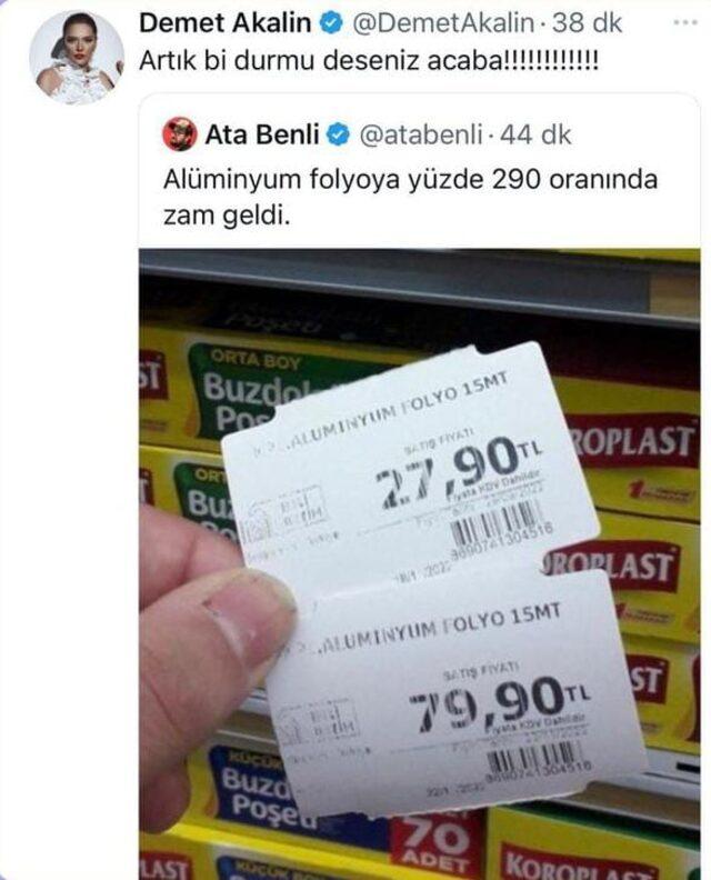 Demet Akalın üst üste gelen market zamlarına isyan etti! ''Artık dur mu deseniz...''