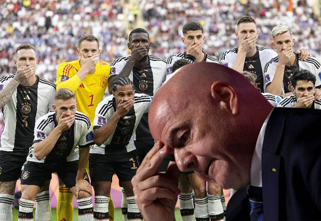 Almanya Japonya ma&ccedil;ı &ouml;ncesi &ccedil;ok konuşulacak protesto!