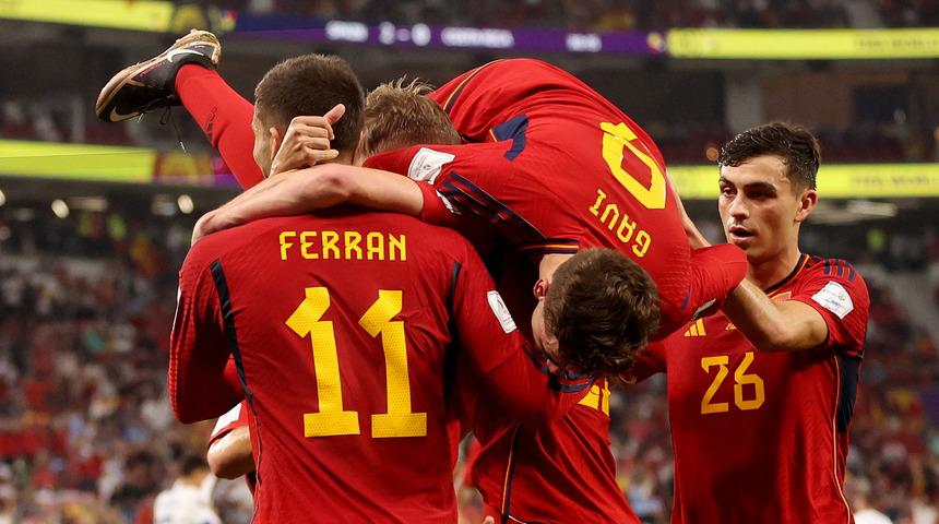 İspanya Kosta Rika'yı 7-0 mağlup etti! İspanyollar farklı kazandı...