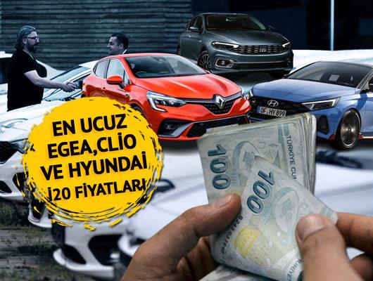 Renault Clio, Hyunda i20, Fiat Egea... Yeni fiyatlar netleşti!
