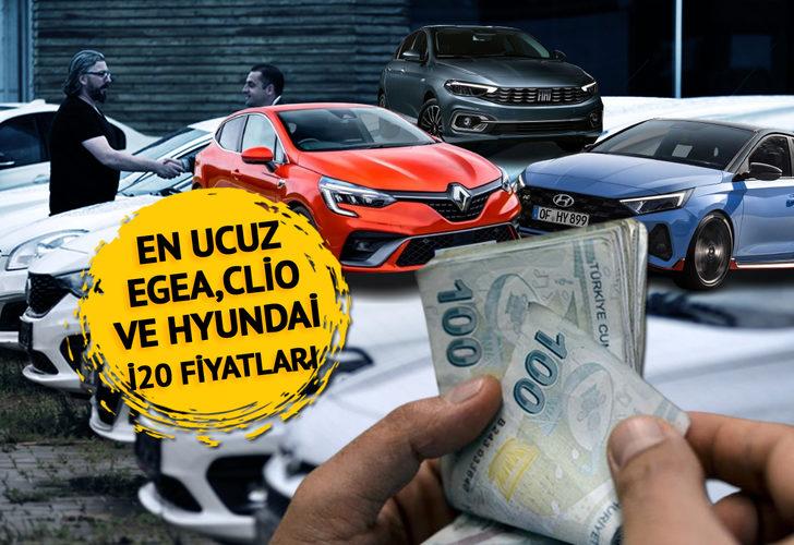 SON DAKİKA | En ucuz sıfır otomobil fiyatları... Renault Clio, Fiat Egea, Hyunda i20 fiyatları değişti! ÖTV matrah düzenlemesiyle yüzde 5,5-19 arasında indirim