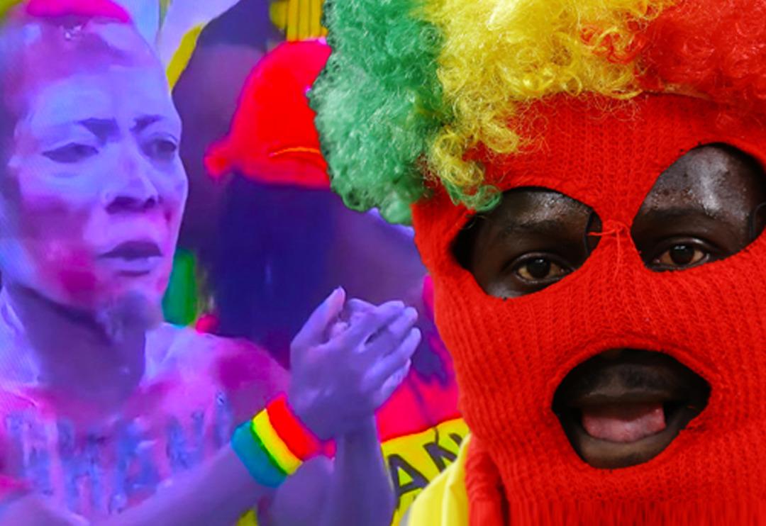 D&uuml;nya Kupası'nda bir garip olay! Gana trib&uuml;nleri dayanamayıp devre arasında b&uuml;y&uuml; yaptı