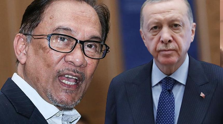 O ülkede seçimi kazanan başbakan, halka hitap ettiği sırada Cumhurbaşkanı Erdoğan ile görüşmesini dinletti