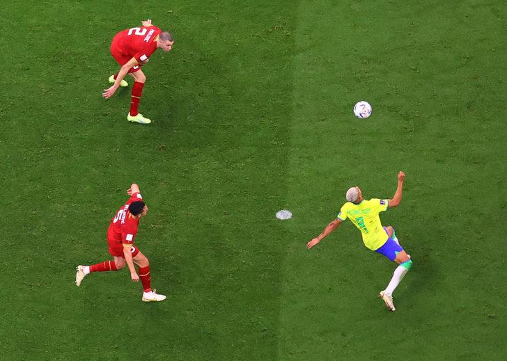 Brezilya, Dünya Kupası'nın en güzel golüne imza attı! Richarlison'dan muazzam vole... G2