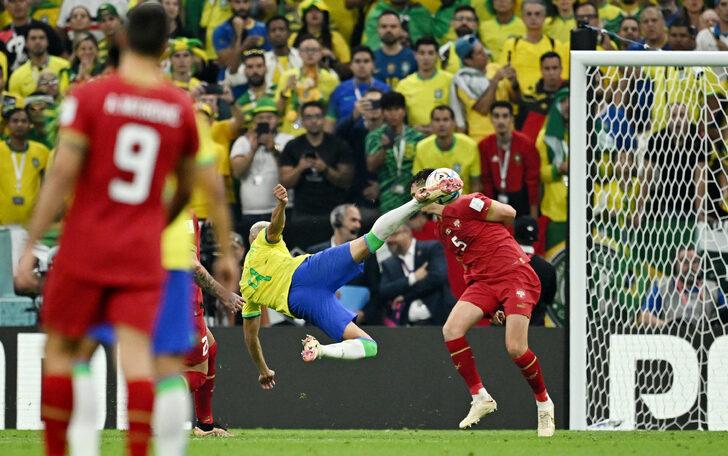 Brezilya, Dünya Kupası'nın en güzel golüne imza attı! Richarlison'dan muazzam vole... G1
