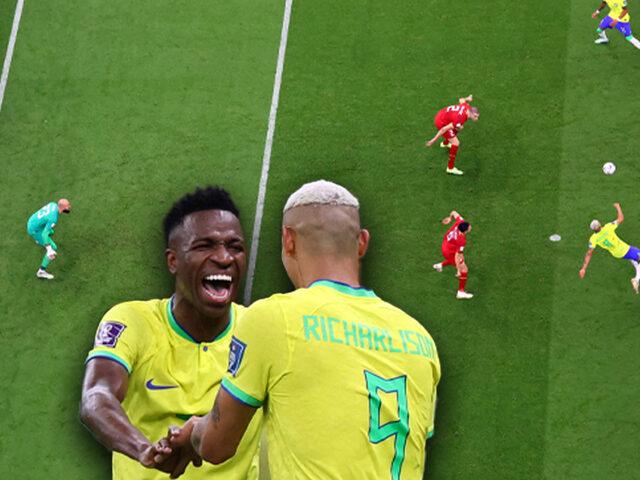 Brezilya, Dünya Kupası'nın en güzel golüne imza attı! Richarlison'dan muazzam vole...