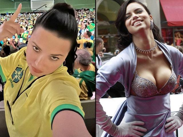 Dünya Kupası'nda görüntülenen Adriana Lima'nın son hali sosyal medyada gündem oldu