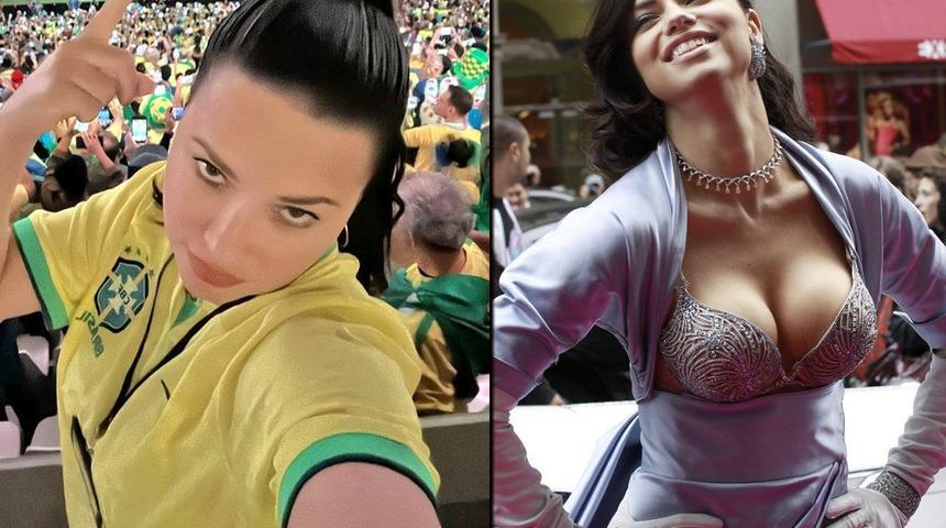 Dünya Kupası'nda görüntülenen Adriana Lima'nın son hali sosyal medyada gündem oldu