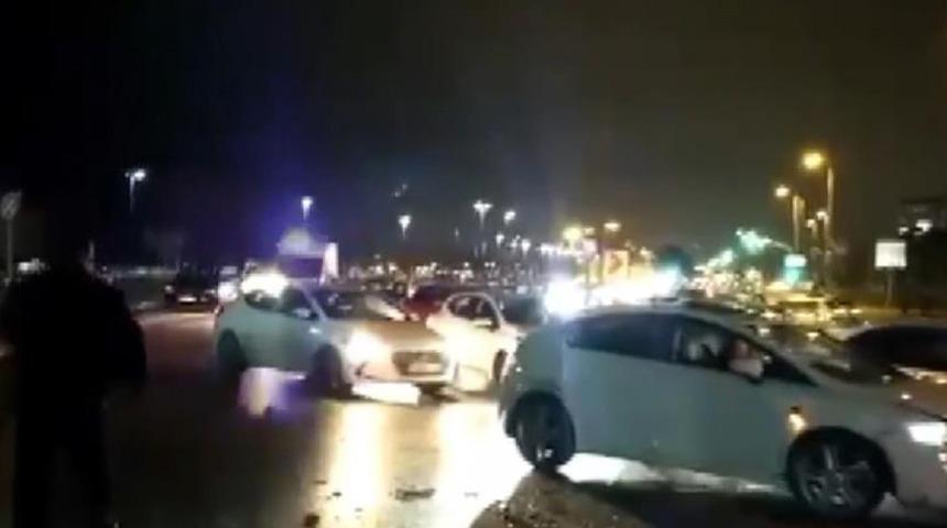 Alkollü sürücünün çarptığı otomobil takla attı! Yaralılar var