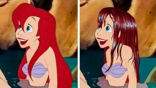 Disney prensesleri gerçekçi saçlarla nasıl görünürlerdi?