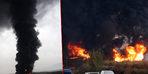 Kimya fabrikasında korkunç yangın: Dumanlar tüm kentten görülüyor! Patlama sesleri ürküttü